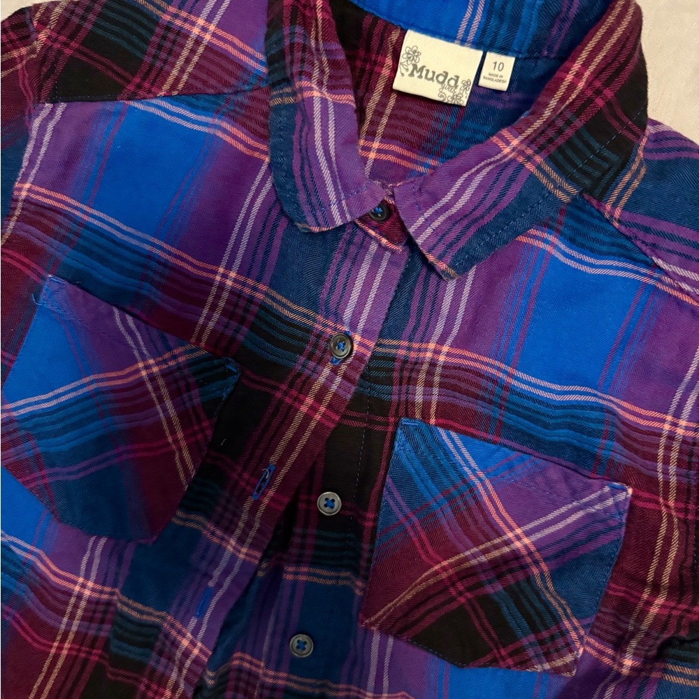 Mudd Plaid Button-Up Shirt